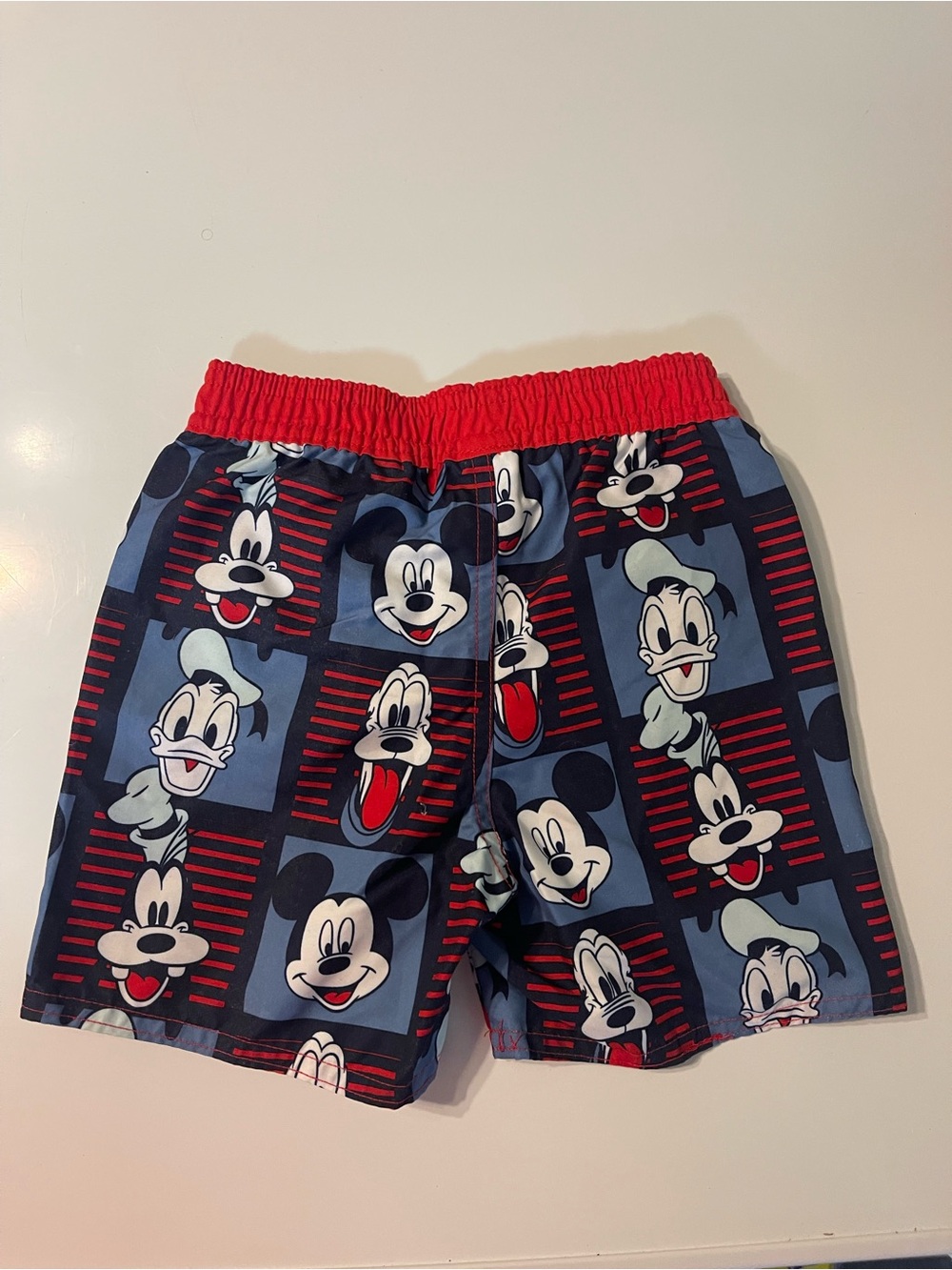 Old Navy Mickey Mouse Navy & Red Swim Shorts